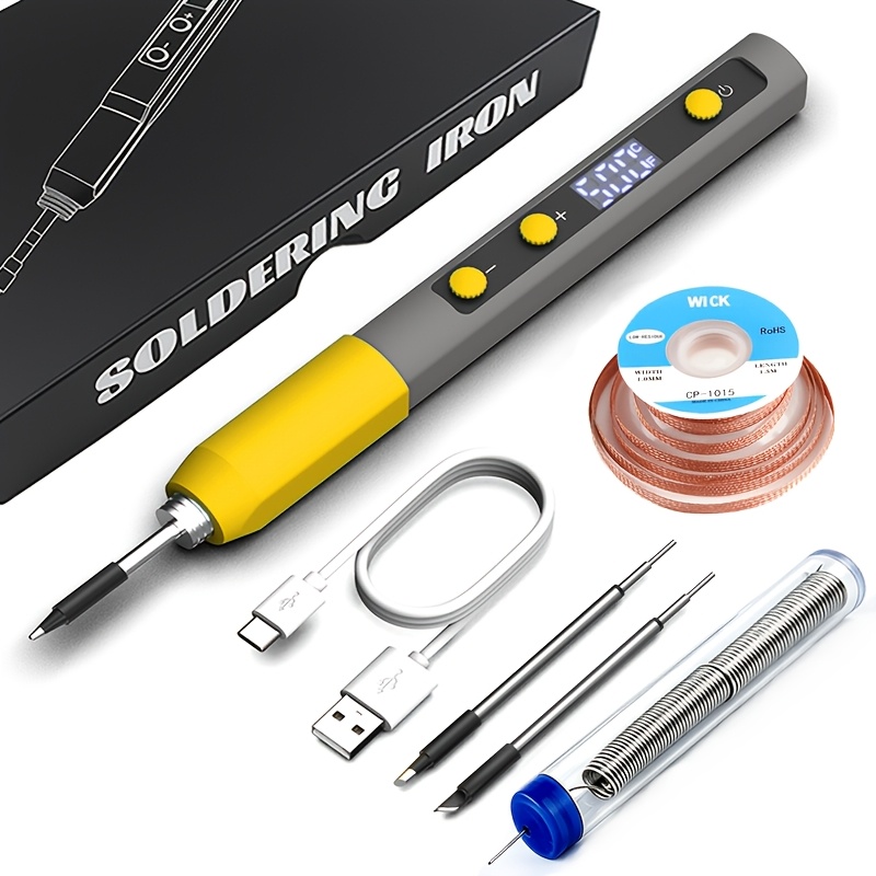 Diy Electronics Hobby - Digital Display USB Soldering Iron, 200-500