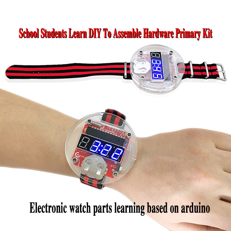 Single Chip LED Kit Clock DIY  - Arduino Diy Electronics 评论和价格