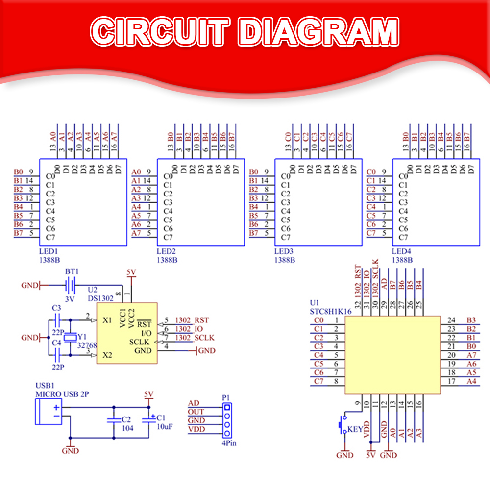 DIY LED Music Spectrum DS1302  - Diy Electronics News 评论和价格