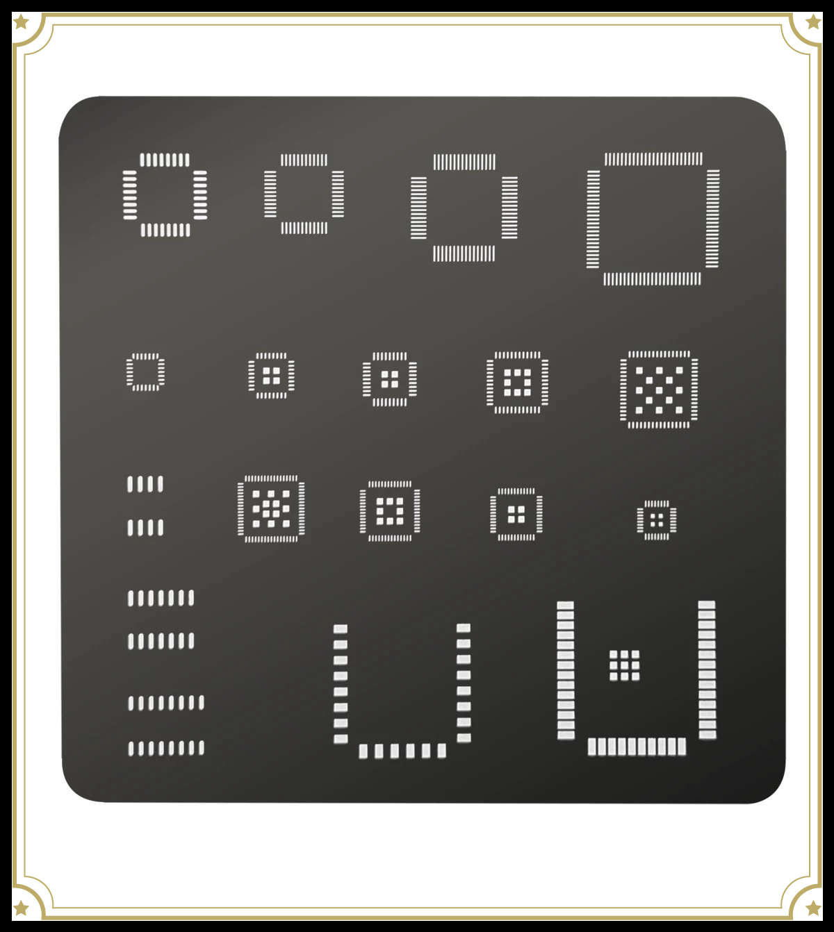 Universal IC Stencil QFP QFN S - Diy Electronics Hobby 评论和价格