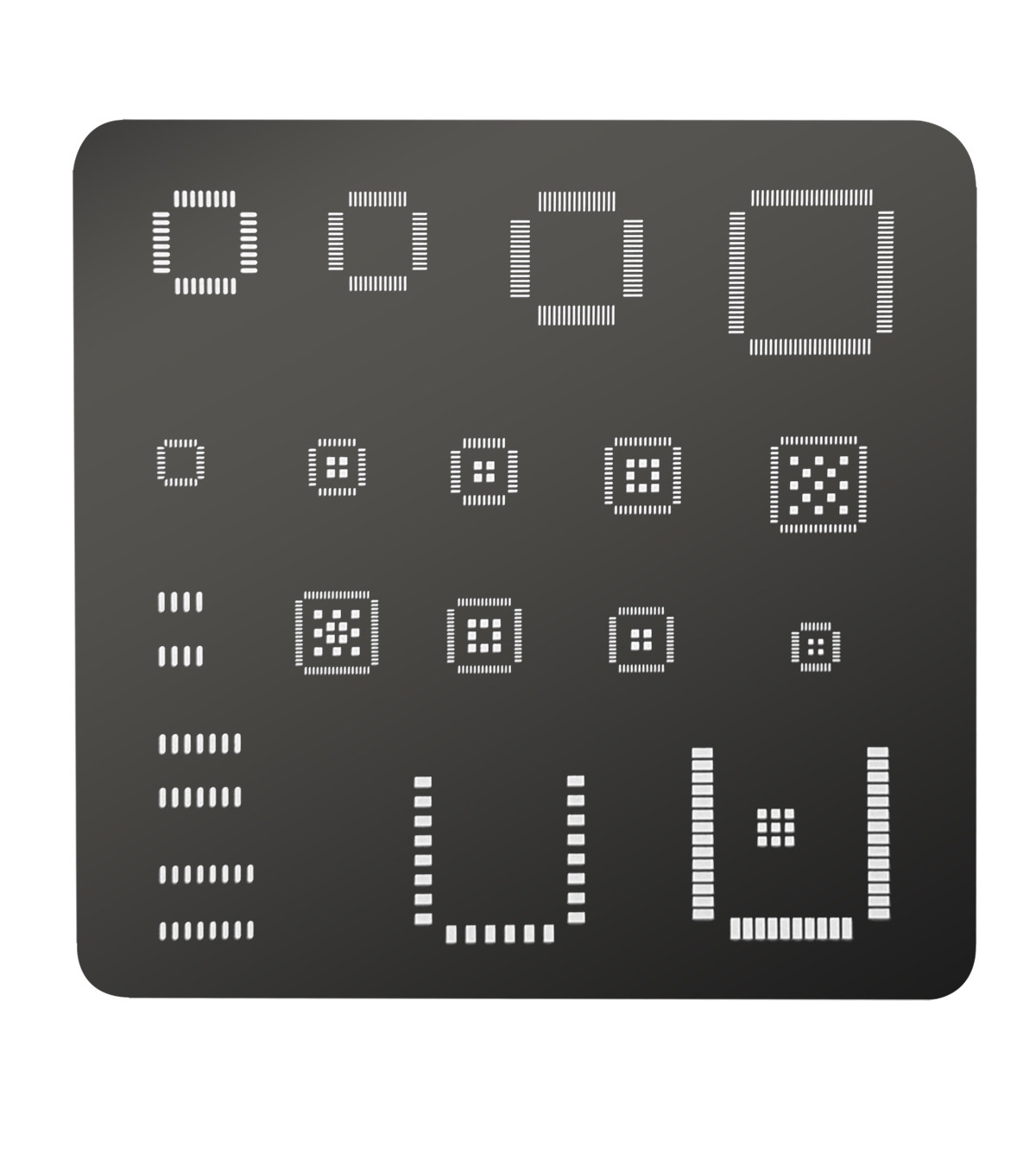 Universal IC Stencil QFP QFN S - Diy Electronics Hobby 评论和价格