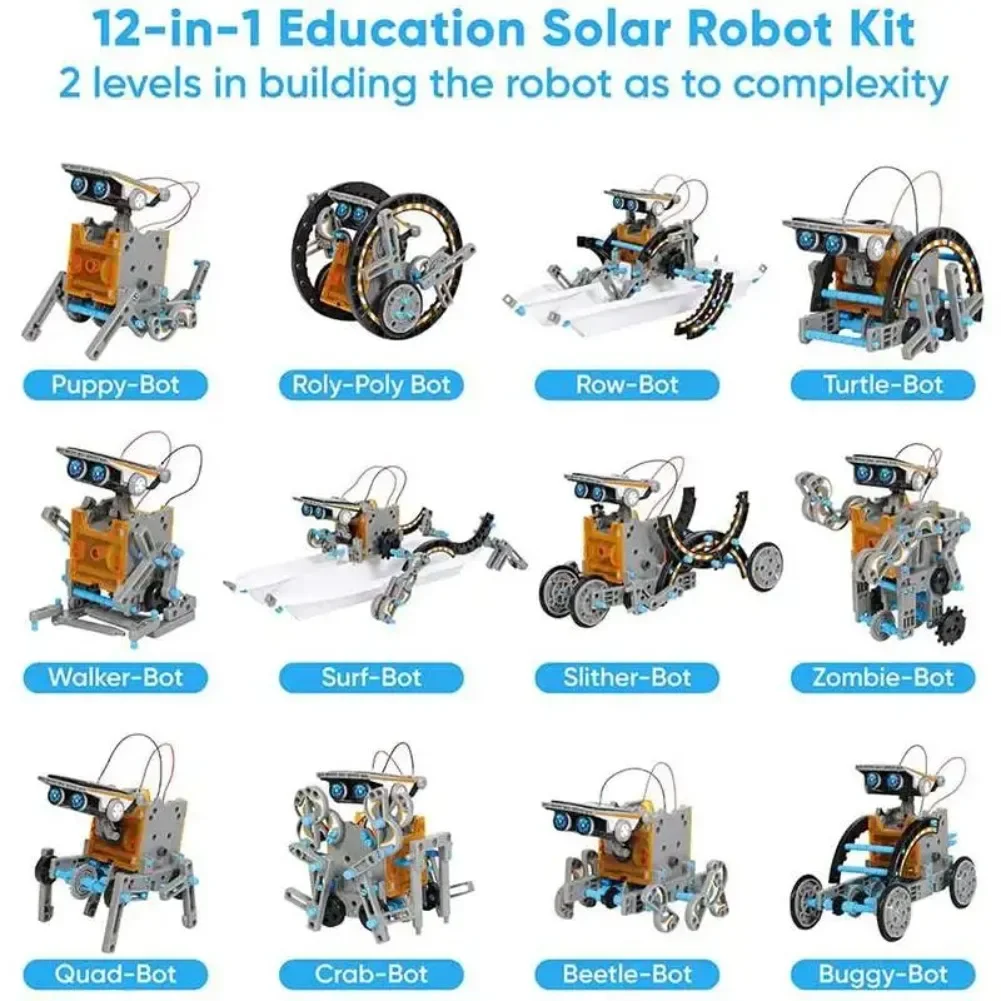 13 in 1 Solar Powered Robot Sc - Diy Electronics Project 评论和价格